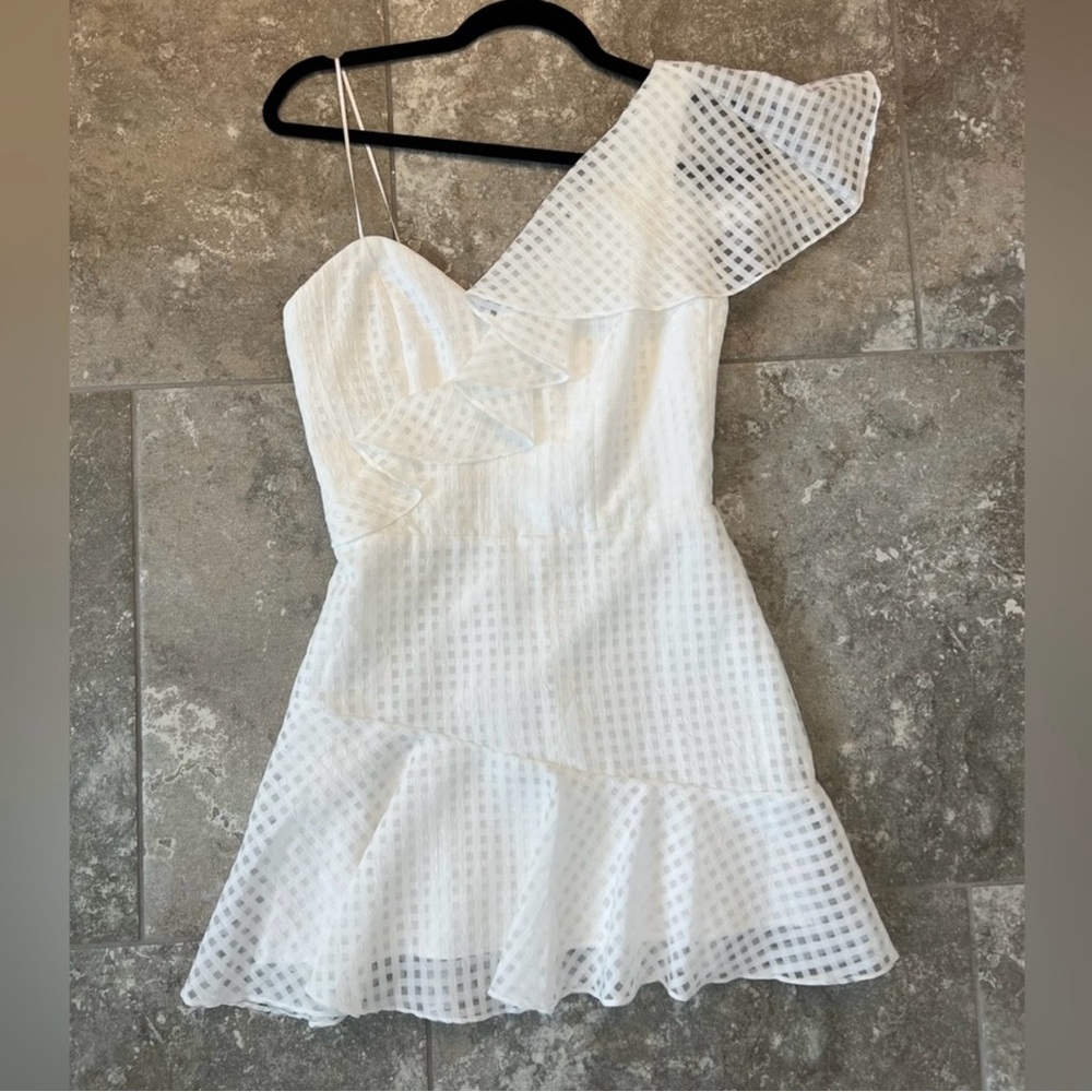AMANDA UPRICHARD White McKinnon Mini Dress Small